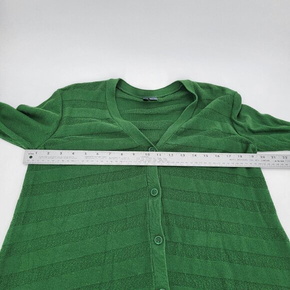 ANTHROPOLOGIE LEFT OF CENTER sz XS VALONIA green asymmetrical cardigan - Picture 6 of 9